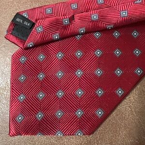 Zianetti Classic Timeless Red 100% Silk Tie